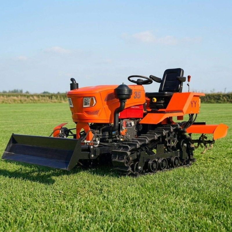Agriculture Farming Tractor - Гусеничный полноприводный роторный культиватор 35 л.с.,