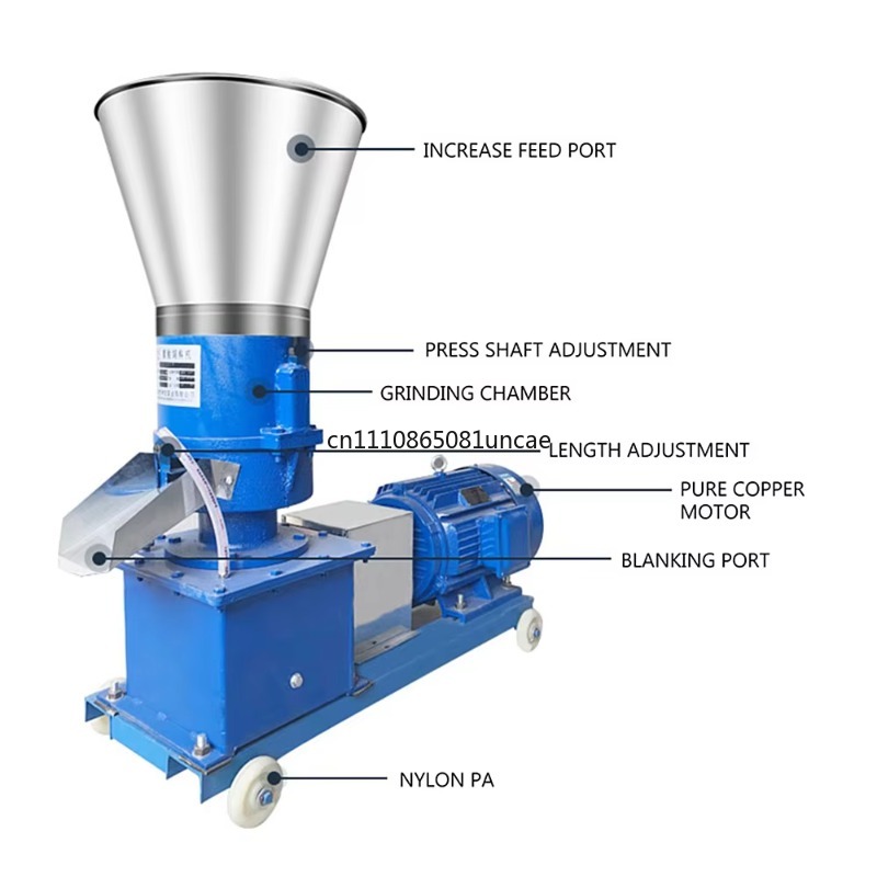 Гранулятор для кормов 100-150  – обзор и цена Wood Pellet Making Machine