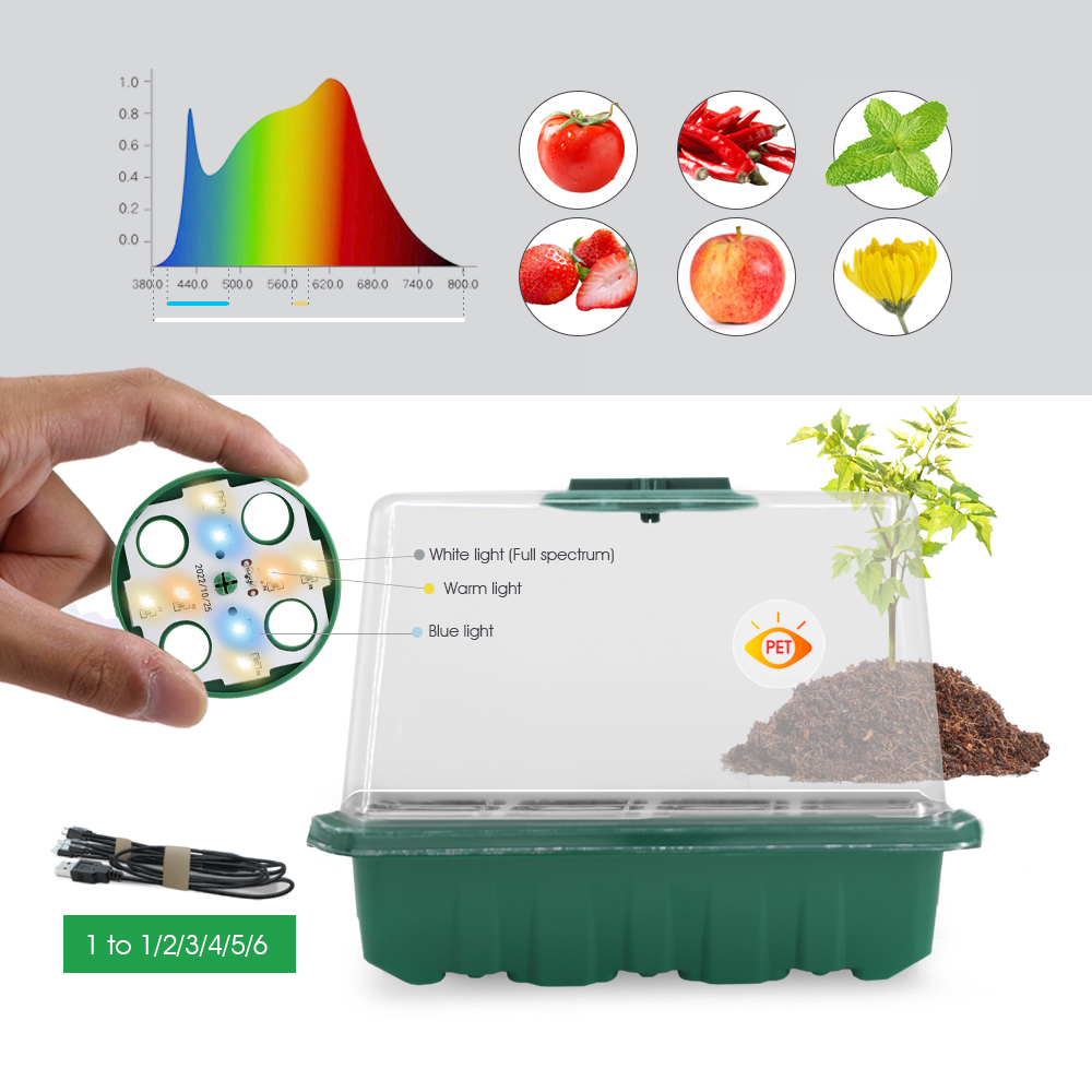 Светодиодные детские горшки с  – обзор и цена Seed Planter